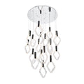 Lib&Co 10104-01 Chrome Catania, 18 Light Round Led Chandelier, Chrome Image 1