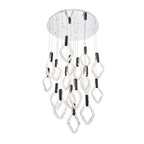 Lib&Co 10104-01 Chrome Catania, 18 Light Round Led Chandelier, Chrome Image 1