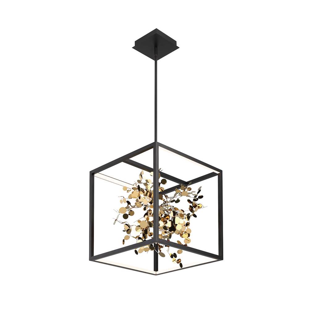 Lib&Co Terlizzi, Square Led Chandelier, Matte Black