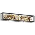 Lib&Co 10112-02 Matte Black And Gold Accent Terlizzi, Large Led Wall Mount , Matte Black Image 1