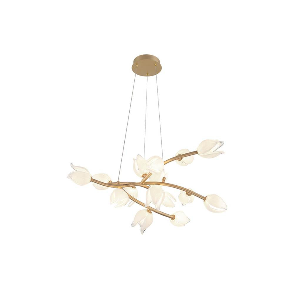 Lib&Co 10114-03 Champagne Gold Belluno, 15 Light Led Chandelier, Champagne Gold Image 1