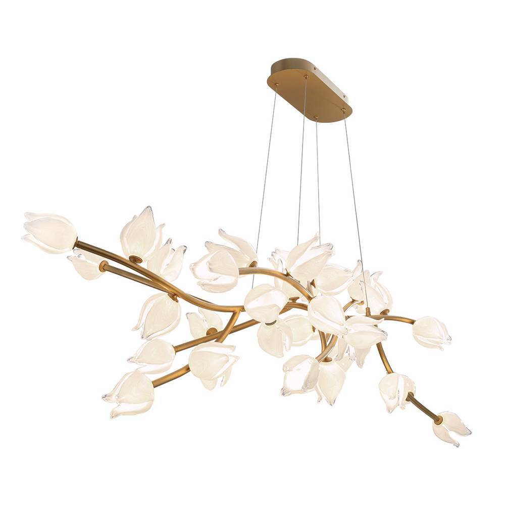 Lib&Co Belluno, 37 Light Oval Led Chandelier, Champagne Gold