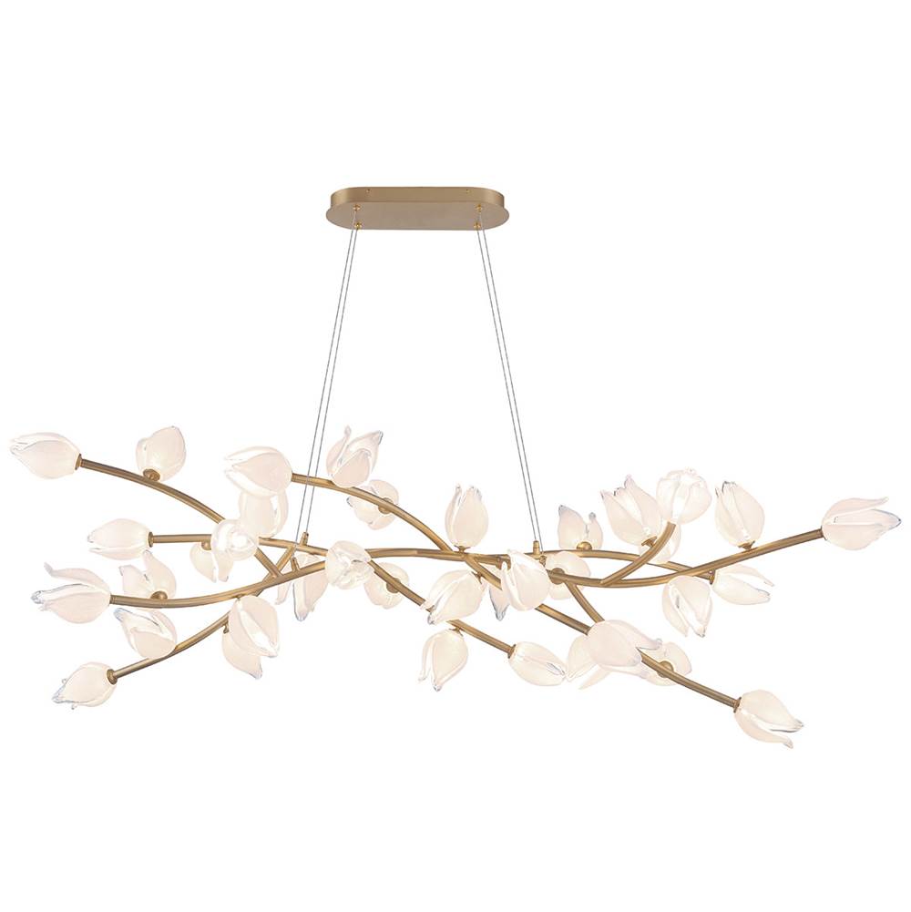 Lib&Co 10116-03 Champagne Gold Belluno, 37 Light Oval Led Chandelier, Champagne Gold Image 1