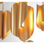 Lib&Co Portofino, 13 Light Round Led Chandelier, Satin Gold