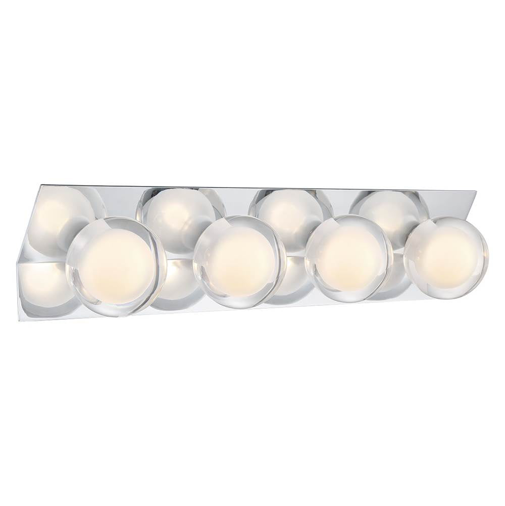 Lib&Co 10122-01 Chrome Vinci, 4 Light Led Wall Mount, Chrome Image 1