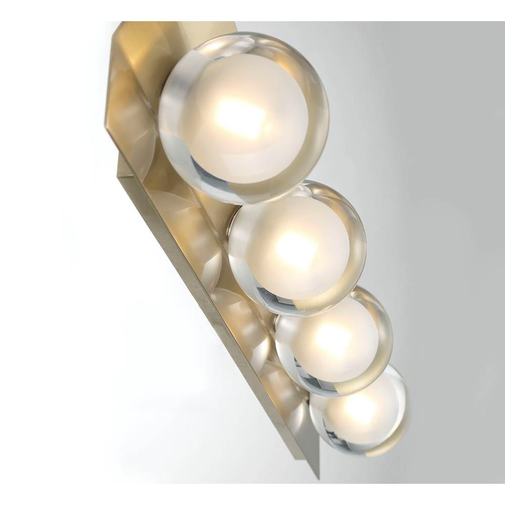 Lib&Co Vinci, 4 Light Led Wall Mount, Chrome