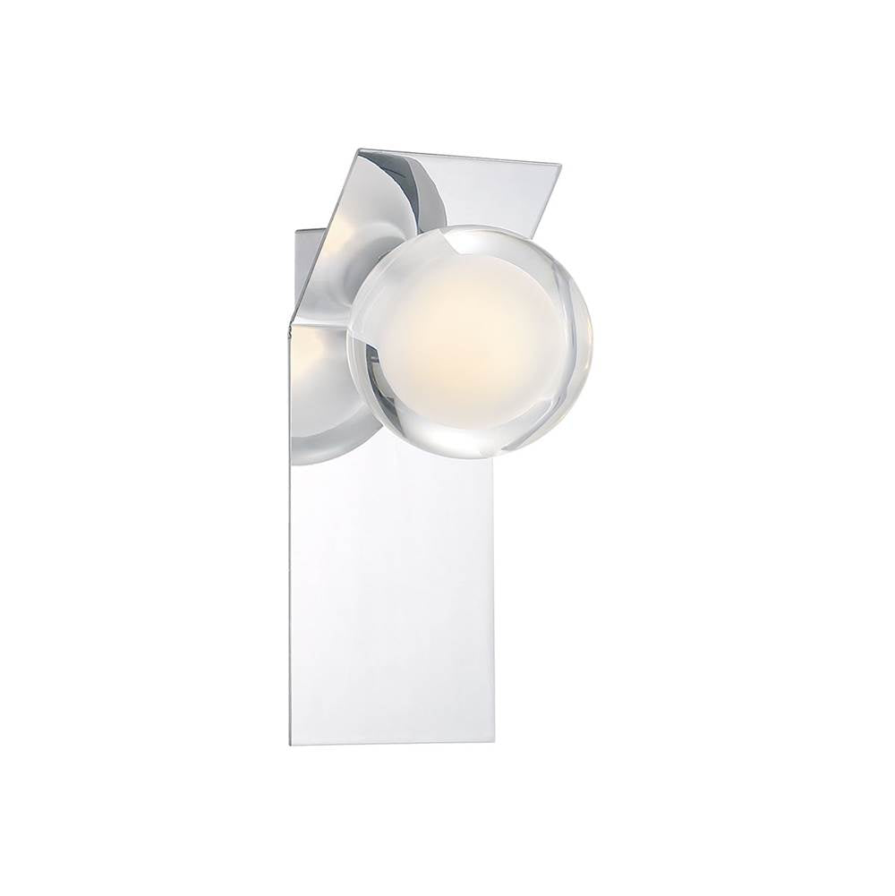 Lib&Co 10123-01 Chrome Vinci, 1 Light Led Wall Mount, Chrome Image 1