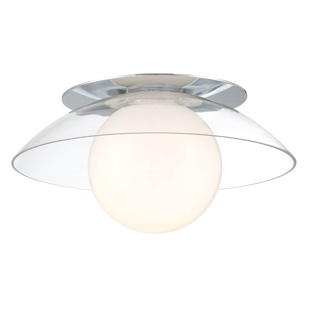 Lib&Co 10124-01 Chrome Ancona, Large 1 Light Ceiling,wall Mount, Chrome Image 1
