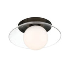 Lib&Co 10124-06 Metallic Black Ancona, Large 1 Light Ceiling,wall Mount, Metallic Black Image 8