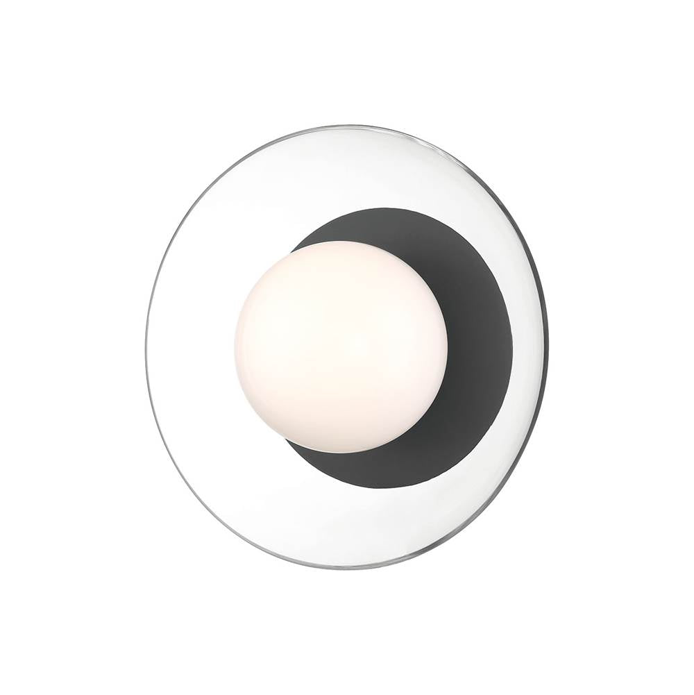 Lib&Co 10124-06 Metallic Black Ancona, Large 1 Light Ceiling,wall Mount, Metallic Black Image 7