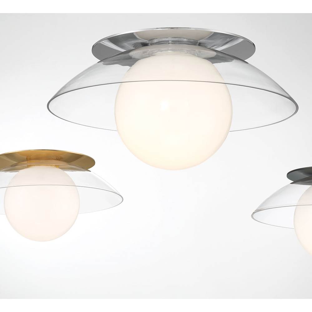 Lib&Co 10125-05 Soft Brass Ancona, Small 1 Light Ceiling,wall Mount, Soft Brass Image 3