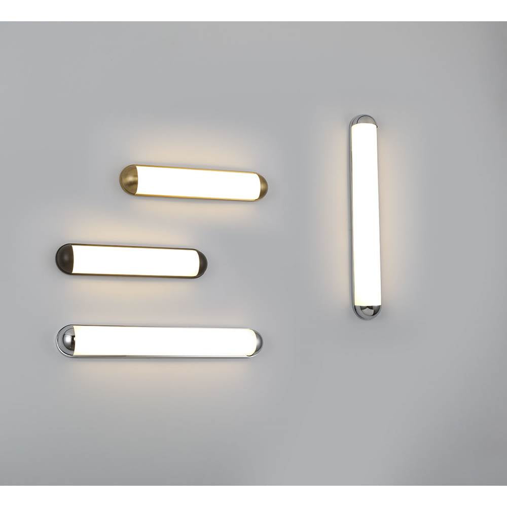 Lib&Co 10126-06 Metallic Black Dolo, Medium Led Wall Mount, Metallic Black Image 3