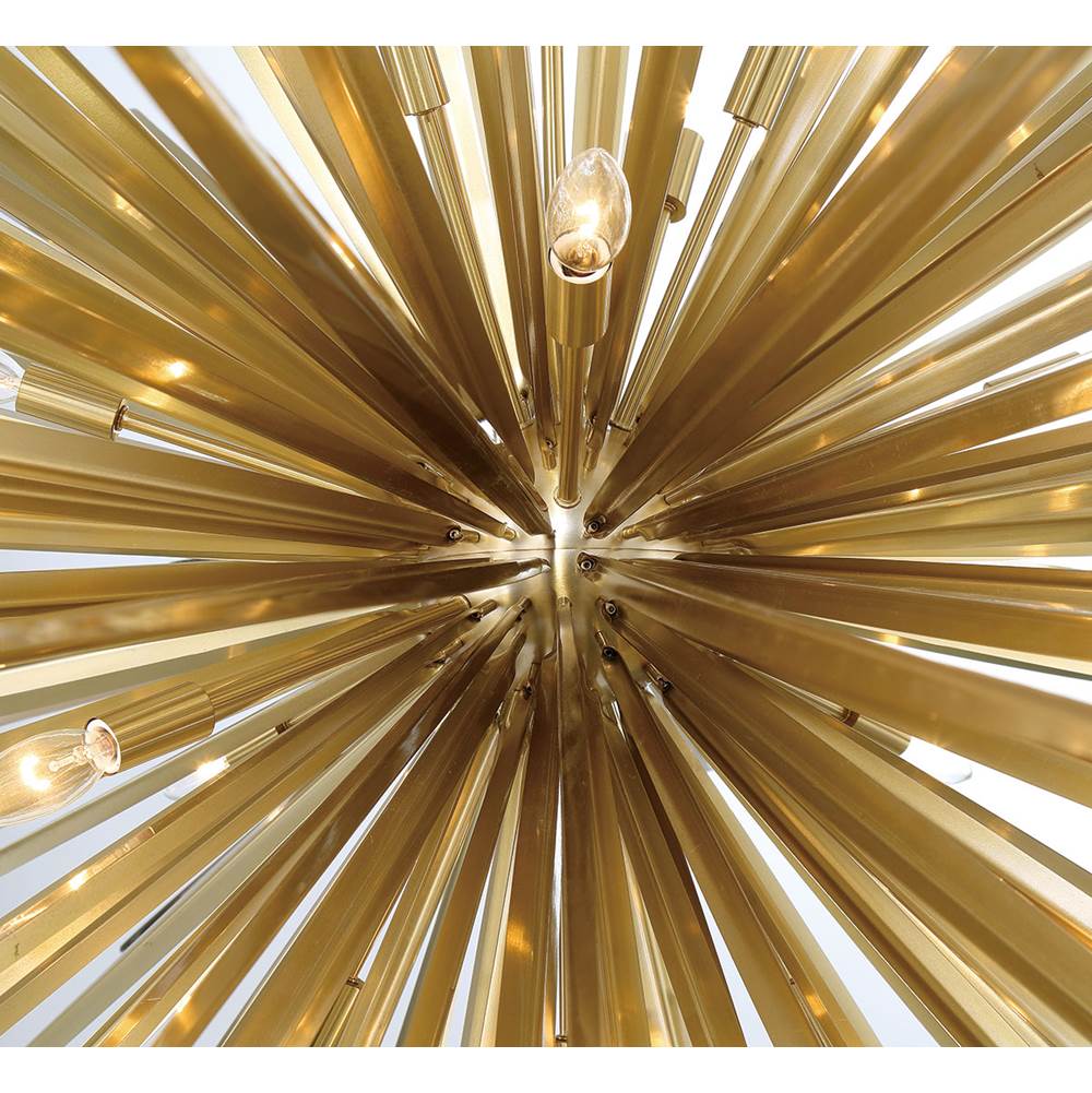 Lib&Co Trapani, 18 Light Grand Chandelier, Soft Brass