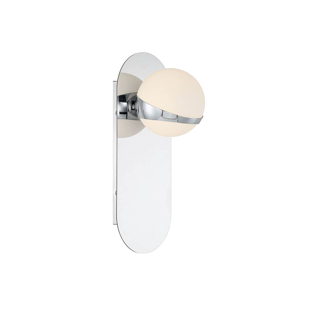 Lib&Co Rovigo, 1 Light Led Wall Mount, Chrome