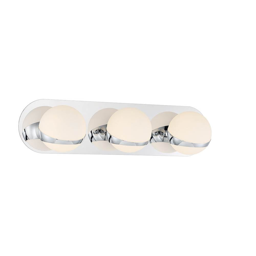 Lib&Co Rovigo, 3 Light Led Wall Mount, Chrome