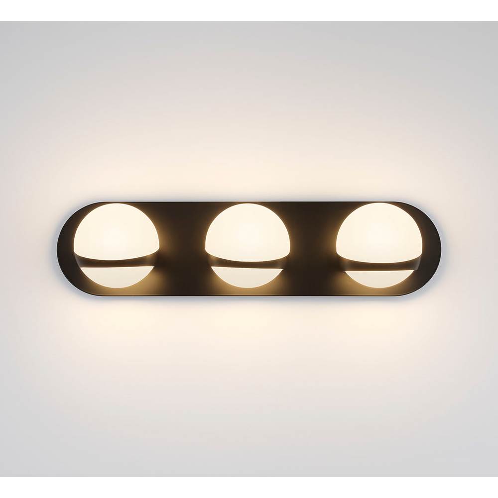 Lib&Co 10134-02 Matte Black Rovigo, 3 Light Led Wall Mount, Matte Black Image 3