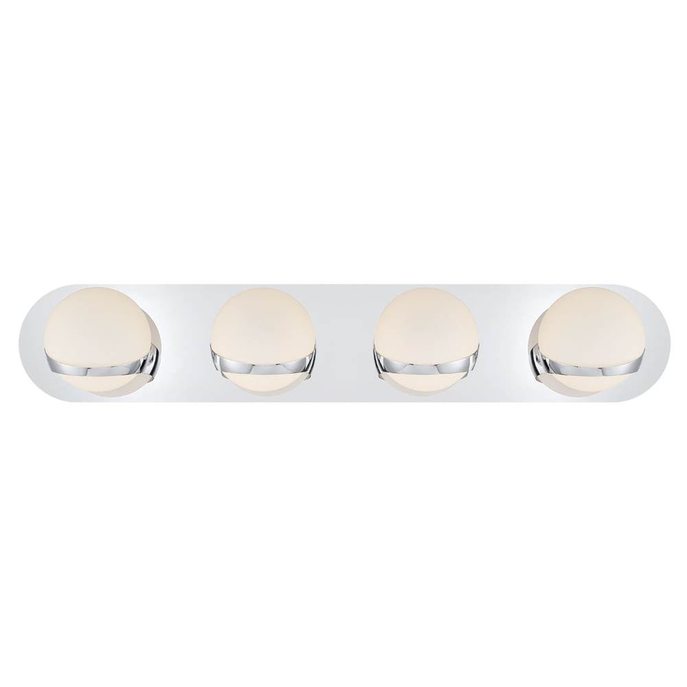 Lib&Co 10135-01 Chrome Rovigo, 4 Light Led Wall Mount, Chrome Image 1