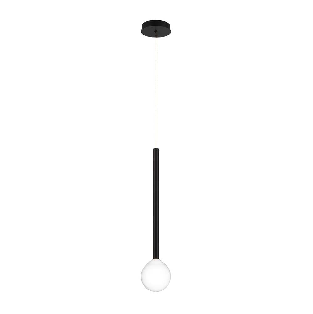 Lib&Co Positano, 1 Light Led Pendant, Matte Black