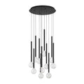 Lib&Co Positano, 11 Light Round Led Chandelier, Matte Black