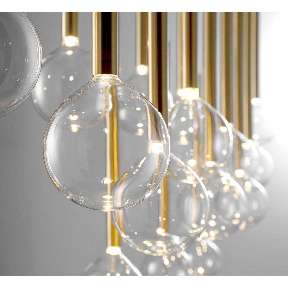 Lib&Co Positano, 11 Light Round Led Chandelier, Matte Black