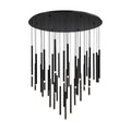 Lib&Co Amalfi, 44 Light Round Led Chandelier, Matte Black