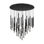 Lib&Co Amalfi, 44 Light Round Led Chandelier, Matte Black