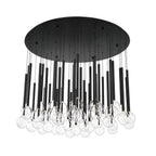 Lib&Co Positano, 44 Light Round Led Chandelier, Matte Black