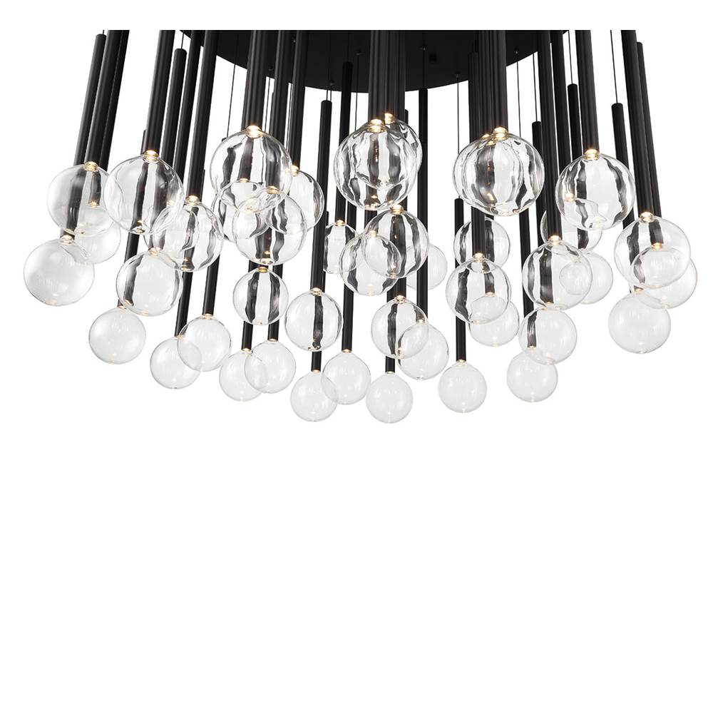 Lib&Co 10148-02 Matte Black Positano, 44 Light Round Led Chandelier, Matte Black Image 2