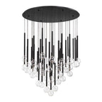 Lib&Co 10148-02 Matte Black Positano, 44 Light Round Led Chandelier, Matte Black Image 1