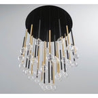 Lib&Co Positano, 44 Light Round Led Chandelier, Matte Black