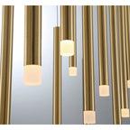 Lib&Co Amalfi, 12 Light Linear Led Chandelier, Matte Black