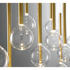 Lib&Co 10150-07 Plated Brushed Gold Positano, 12 Light Linear Led Chandelier, Plated Brushed Gold Image 3