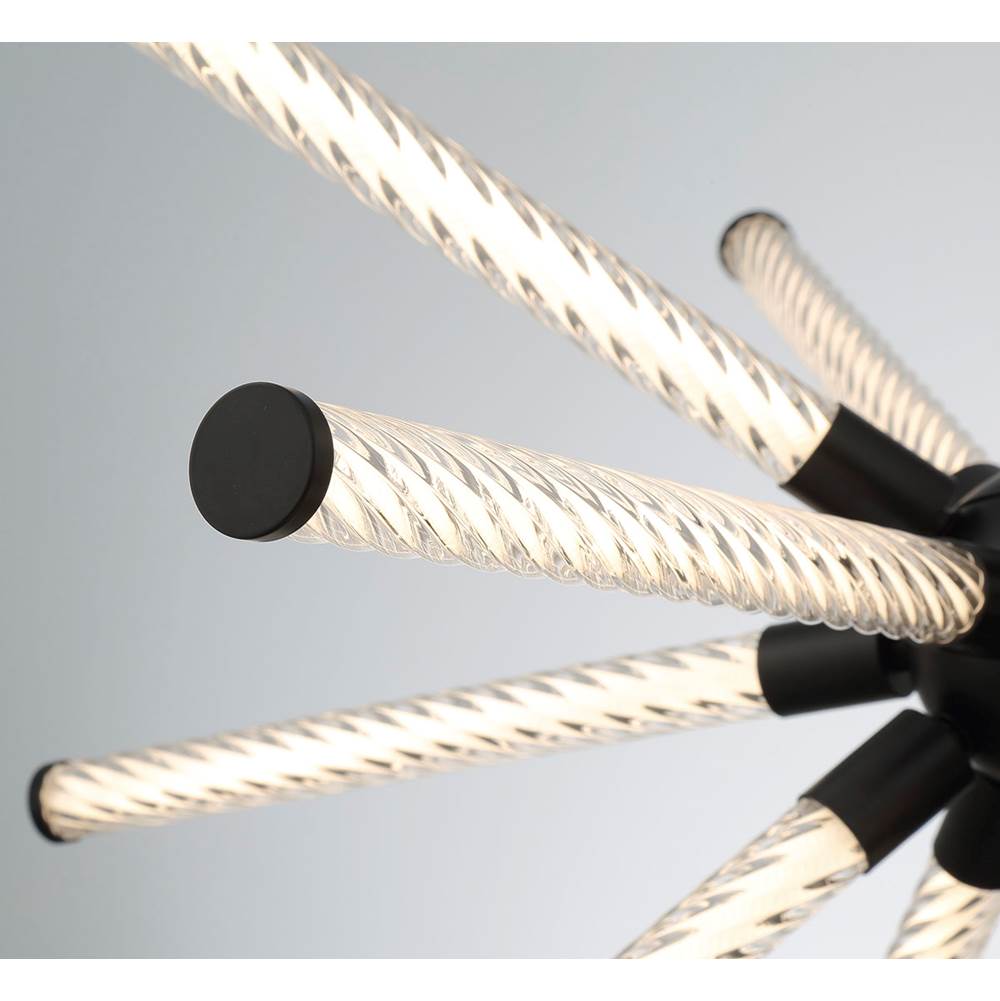 Lib&Co Volterra, Large Led Chandelier, Matte Black