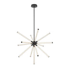 Lib&Co 10154-02 Matte Black Volterra, Large Led Chandelier, Matte Black Image 1