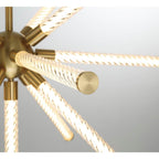 Lib&Co Volterra, Large Led Chandelier, Matte Black