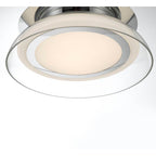 Lib&Co Pescara, Large Led Ceiling Mount, Chrome