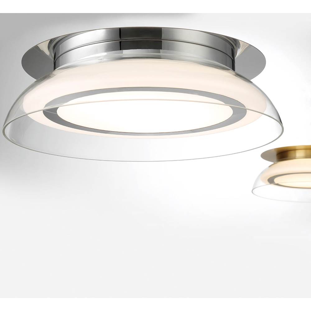Lib&Co Pescara, Large Led Ceiling Mount, Chrome