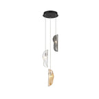 Lib&Co 10162-023-02 Black Sorrento, 3 Light Led Pendant, Mixed, Black Canopy Image 1