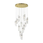 Lib&Co 10164-017-07 Gold Sorrento, 12 Light Round Led Chandelier, Clear, Gold Canopy Image 1