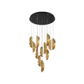 Lib&Co 10164-020-02 Black Sorrento, 12 Light Round Led Chandelier, Copper, Black Canopy Image 1