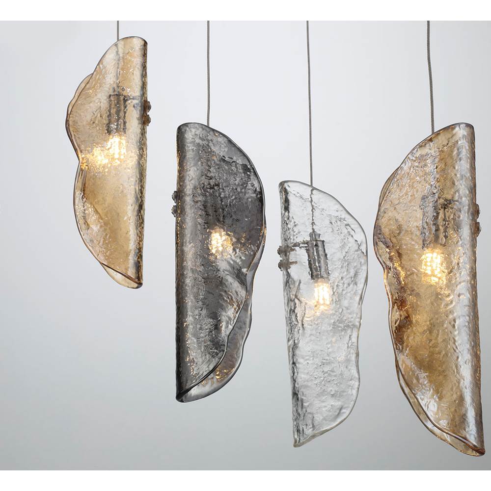 Lib&Co Sorrento, 12 Light Round Led Chandelier, Mixed, Chrome Canopy