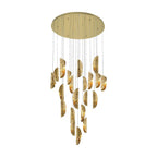 Lib&Co 10167-020-07 Gold Sorrento, 21 Light Round Led Chandelier, Copper, Gold Canopy Image 1