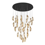 Lib&Co 10169-018-02 Black Sorrento, 32 Light Led Grand Chandelier, Amber, Black Canopy Image 1