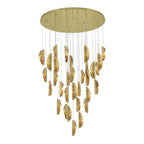 Lib&Co 10169-020-07 Gold Sorrento, 32 Light Round Led Chandelier, Copper, Gold Canopy Image 1