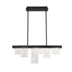 Lib&Co 10173-013 Brushed Black Siena, 6 Light Linear Led Chandelier, Brushed Black Image 4