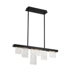 Lib&Co 10173-013 Brushed Black Siena, 6 Light Linear Led Chandelier, Brushed Black Image 1