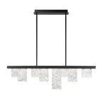 Lib&Co Siena, 8 Light Linear Chandelier, Brushed Black