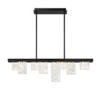 Lib&Co 10174-013 Brushed Black Siena, 8 Light Linear Chandelier, Brushed Black Image 5