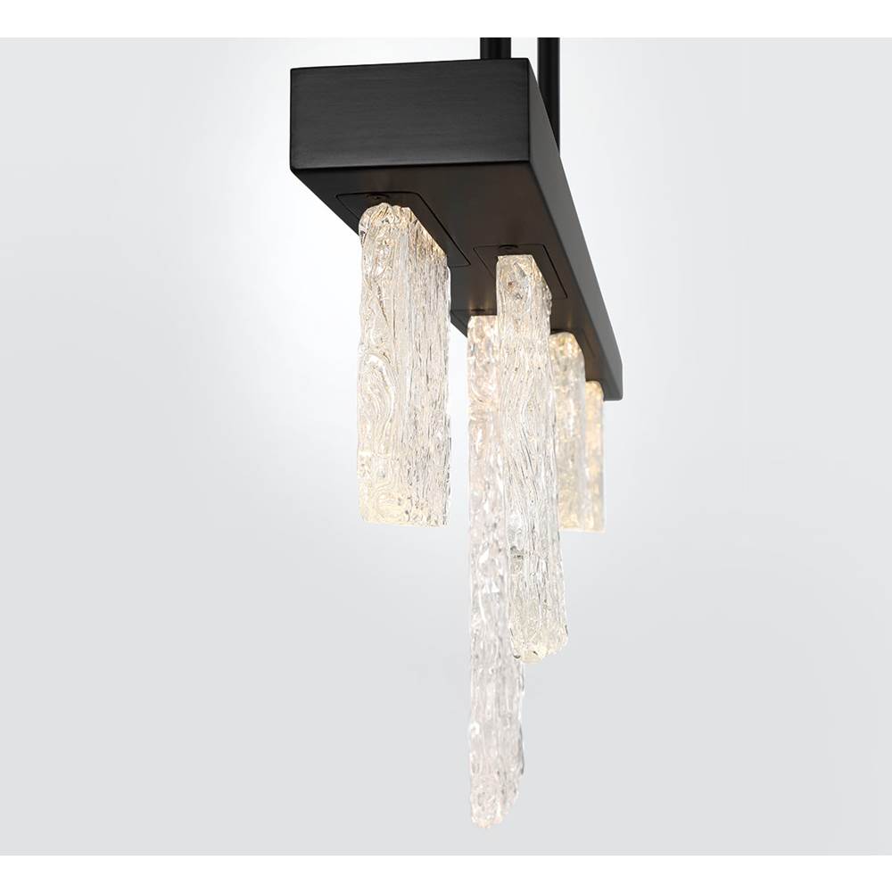 Lib&Co 10174-013 Brushed Black Siena, 8 Light Linear Chandelier, Brushed Black Image 2