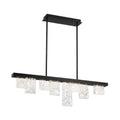 Lib&Co 10174-013 Brushed Black Siena, 8 Light Linear Chandelier, Brushed Black Image 1